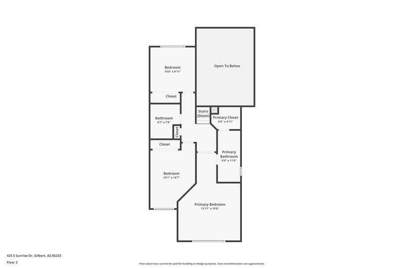 2,270/Mo, 425 S Sunrise Dr Gilbert, AZ 85233 Floor Plan View 2