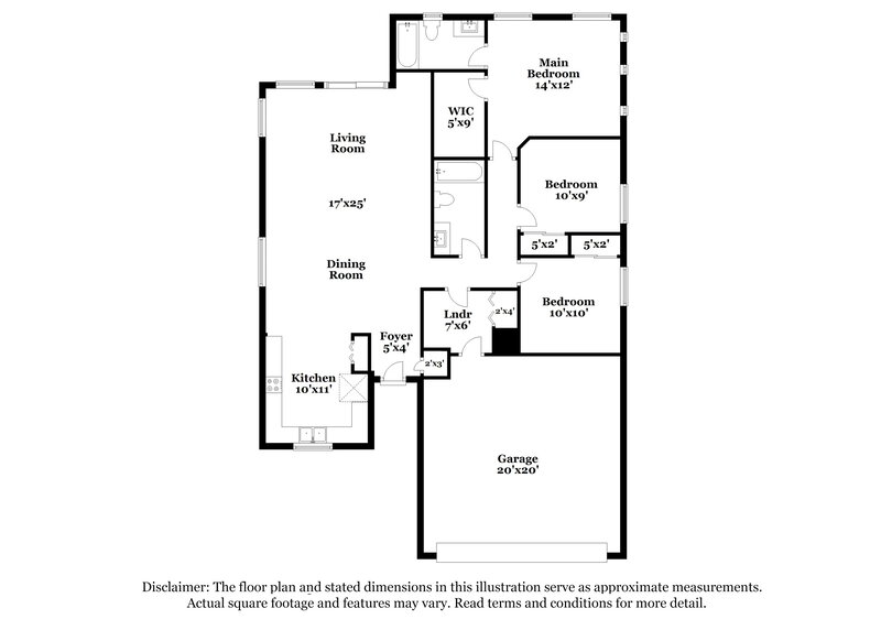 2,035/Mo, 2650 S 84th Dr Tolleson, AZ 85353 Floor Plan View