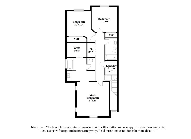 1,890/Mo, 6609 W Monroe St Phoenix, AZ 85043 Floorplan View