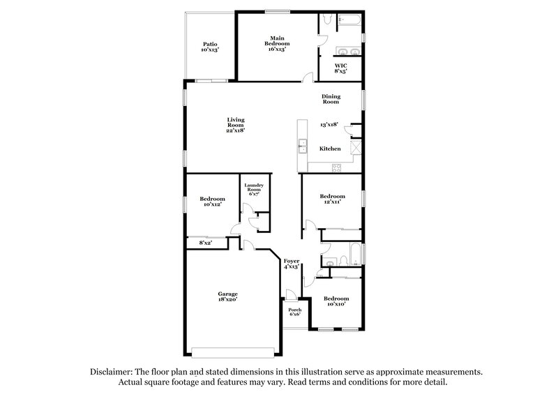 1,915/Mo, 29165 N Yellow Bee Dr San Tan Valley, AZ 85143 Floor Plan View