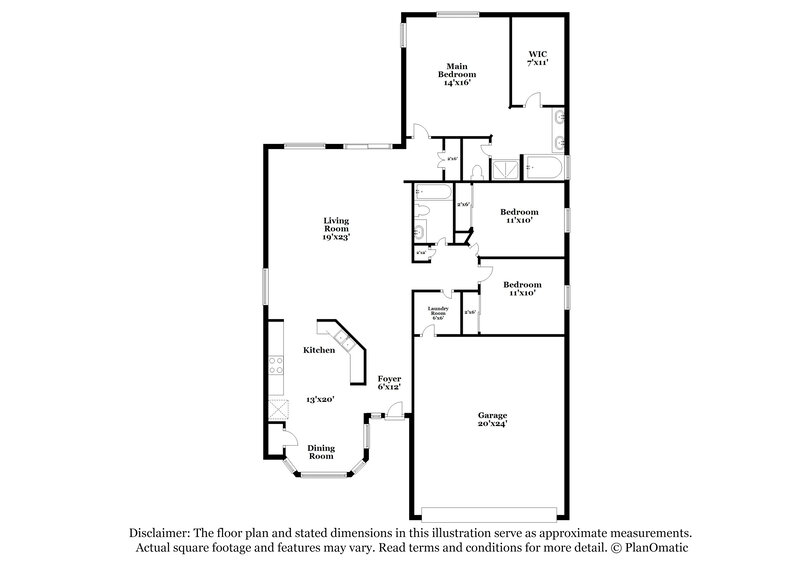 2,165/Mo, 10805 W Madison St Avondale, AZ 85323 Floor Plan View