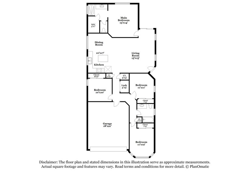 2,055/Mo, 11026 W Wilshire Dr Avondale, AZ 85392 Floorplan View