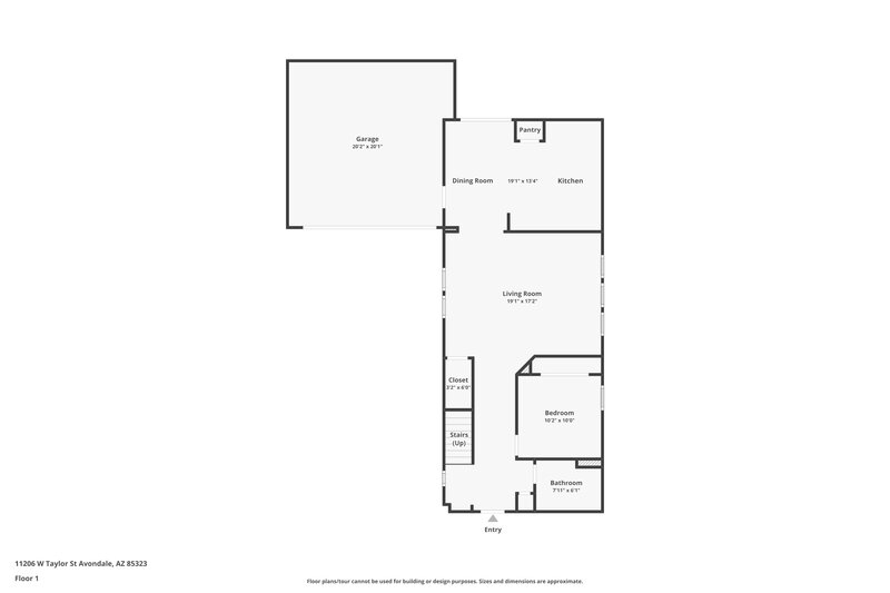 2,280/Mo, 11206 W Taylor St Avondale, AZ 85323 Floorplan View