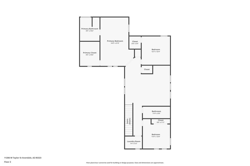 2,280/Mo, 11206 W Taylor St Avondale, AZ 85323 Floorplan View 2