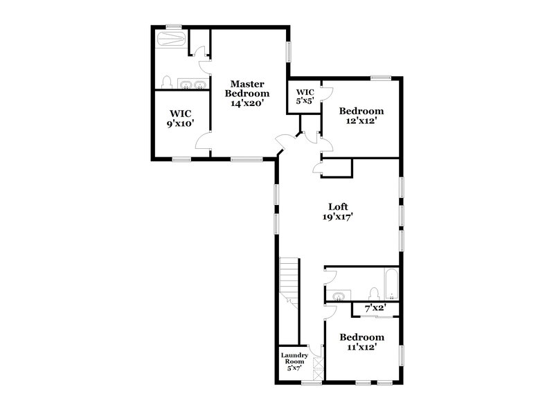 2,100/Mo, 11242 W Garfield St Avondale, AZ 85323 Floor Plan View 2