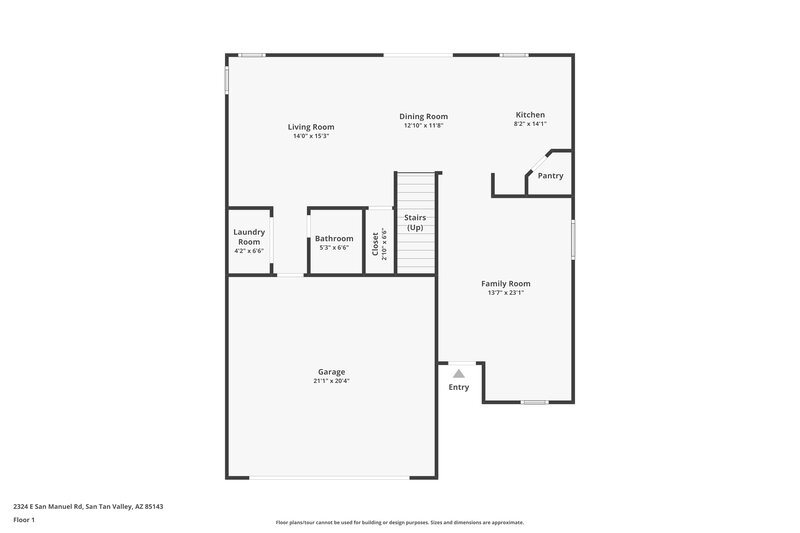 2,000/Mo, 2324 E San Manuel Rd San Tan Valley, AZ 85143 Floor Plan View