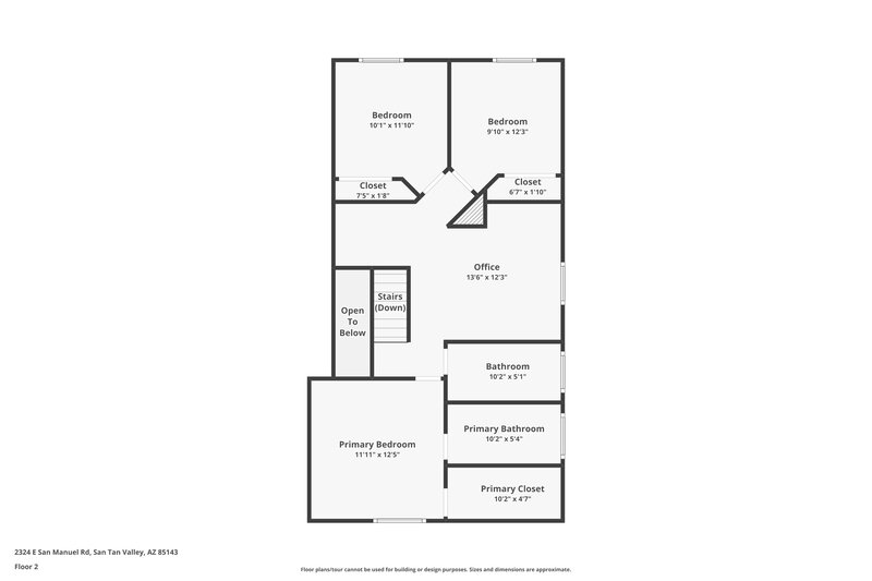 2,000/Mo, 2324 E San Manuel Rd San Tan Valley, AZ 85143 Floor Plan View 2