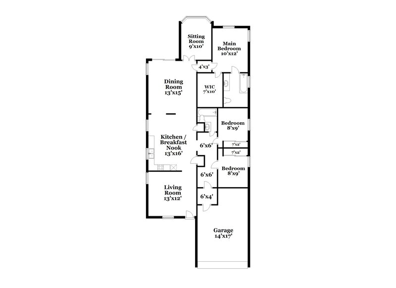2,180/Mo, 3140 W Maldonado Rd Phoenix, AZ 85041 Floor Plan View