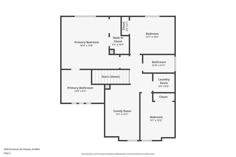 2,050/Mo, 3926 W Fremont Rd Phoenix, AZ 85041 Floor Plan View 2