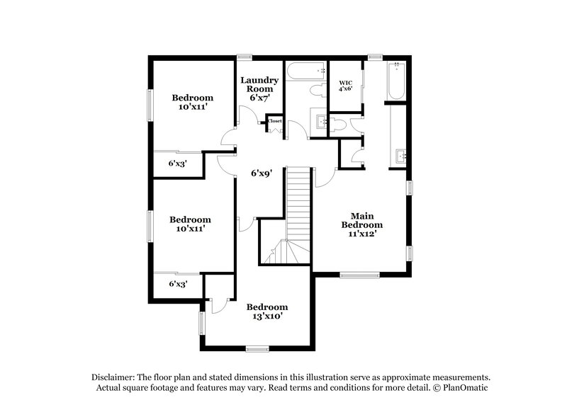 1,995/Mo, 5148 W Warner St Phoenix, AZ 85043 Floor Plan View 2