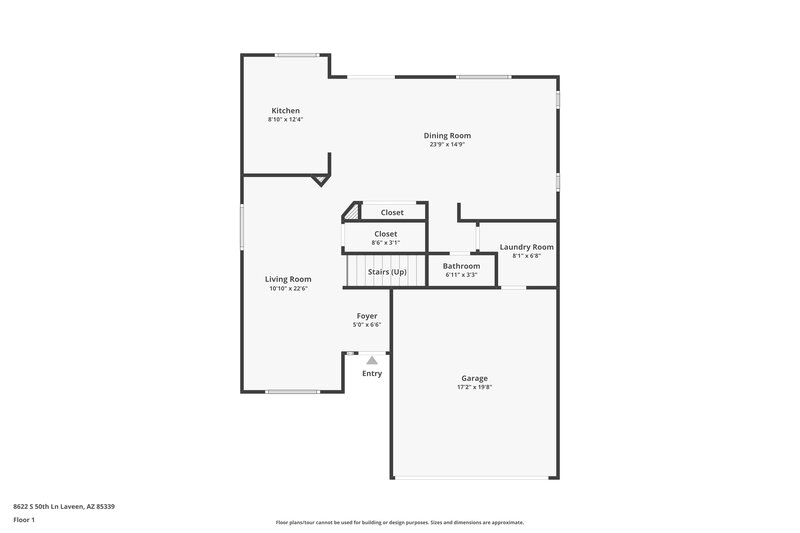 2,265/Mo, 8622 S 50th Ln Laveen, AZ 85339 Floor Plan View