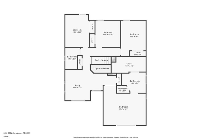 2,265/Mo, 8622 S 50th Ln Laveen, AZ 85339 Floor Plan View 2