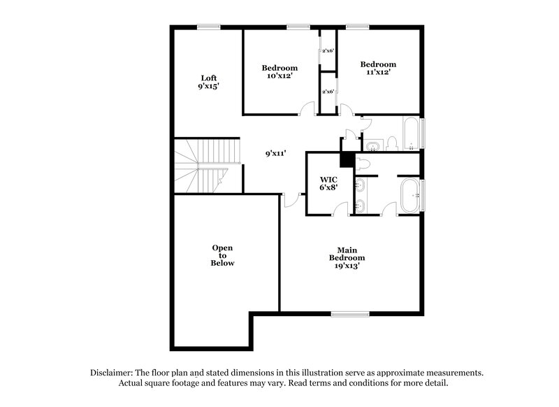 2,200/Mo, 8636 W Miami St Tolleson, AZ 85353 Floor Plan View 2