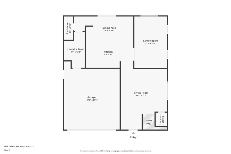 2,495/Mo, 8938 E Plana Ave Mesa, AZ 85212 Floor Plan View