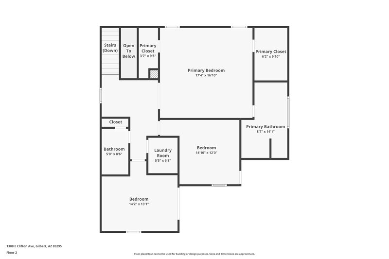 2,560/Mo, 1308 E Clifton Ave Gilbert, AZ 85295 Floor Plan View 2