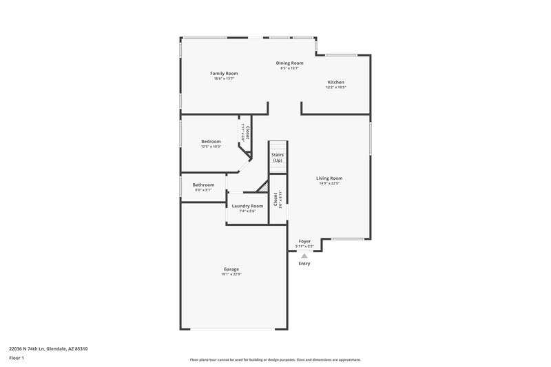2,650/Mo, 22036 N 74th Ln Glendale, AZ 85310 Floor Plan View