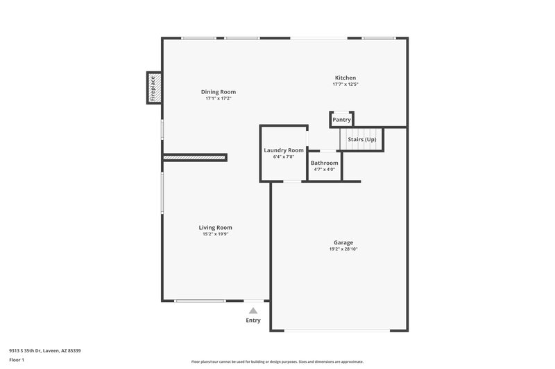 2,390/Mo, 9313 S 35th Dr Laveen, AZ 85339 Floor Plan View