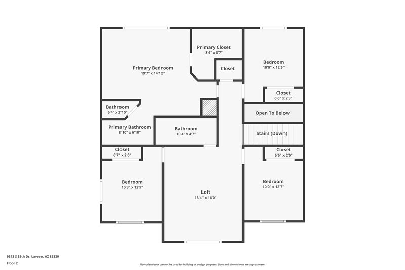 2,390/Mo, 9313 S 35th Dr Laveen, AZ 85339 Floor Plan View 2