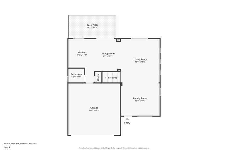 2,175/Mo, 3905 W Irwin Ave Phoenix, AZ 85041 Floor Plan View