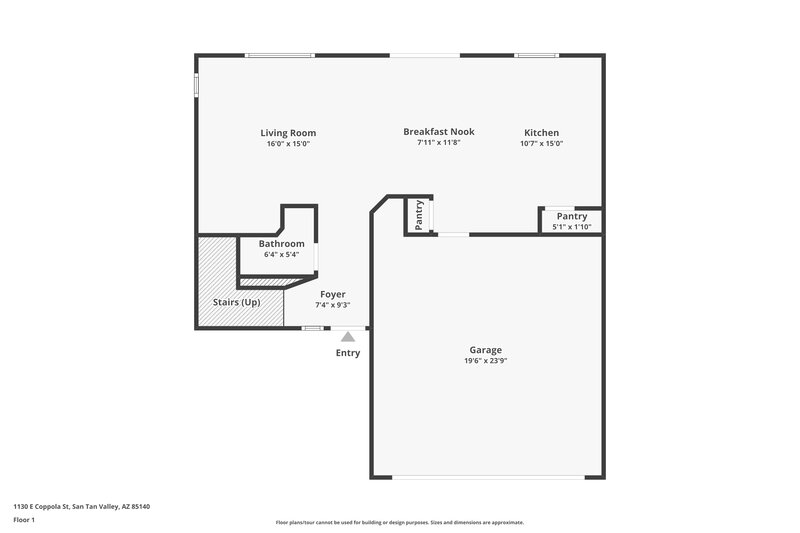 1,770/Mo, 1130 E Coppola St San Tan Valley, AZ 85140 Floor Plan View