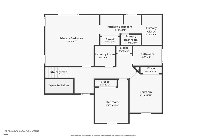 1,770/Mo, 1130 E Coppola St San Tan Valley, AZ 85140 Floor Plan View 2