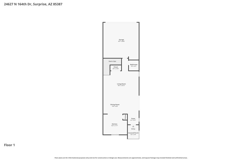 2,235/Mo, 24627 N 164th Dr Surprise, AZ 85387 Floor Plan View