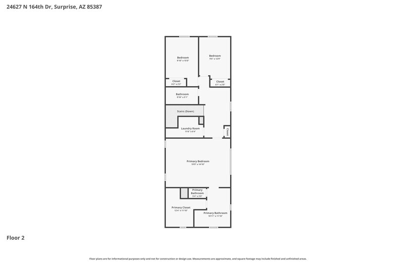 2,235/Mo, 24627 N 164th Dr Surprise, AZ 85387 Floor Plan View 2