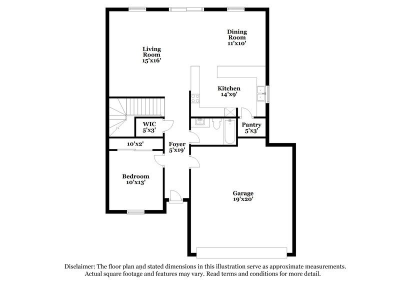 2,295/Mo, 23536 W Chambers St Buckeye, AZ 85326 Floor Plan View