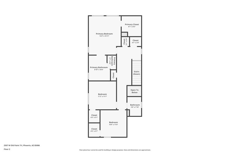 2,395/Mo, 2507 W Old Paint Trl Phoenix, AZ 85086 Floorplan View 2