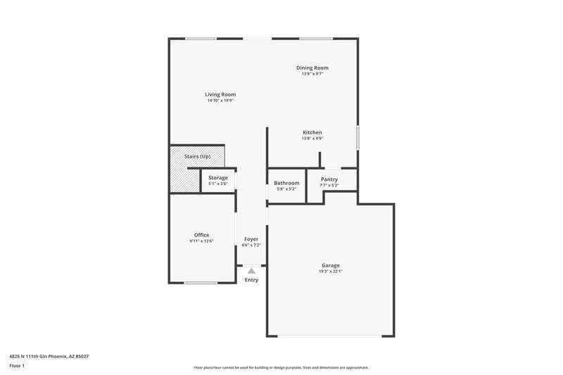 2,355/Mo, 4825 N 111th Gln Phoenix, AZ 85037 Floor Plan View