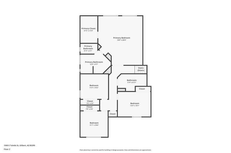 3,990/Mo, 1500 E Toledo St Gilbert, AZ 85295 Floor Plan View 3