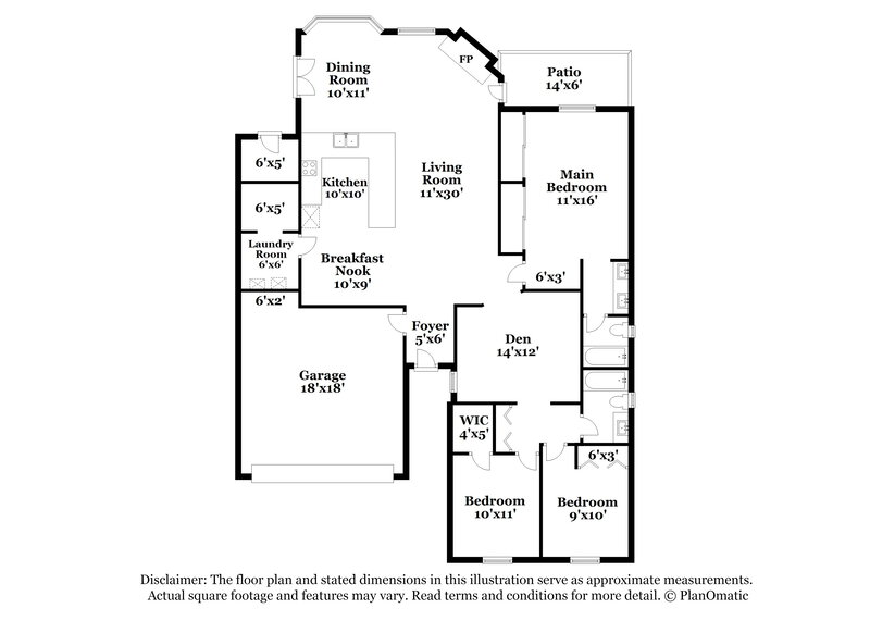 2,495/Mo, 1922 E Cortez Dr Gilbert, AZ 85234 Floorplan View