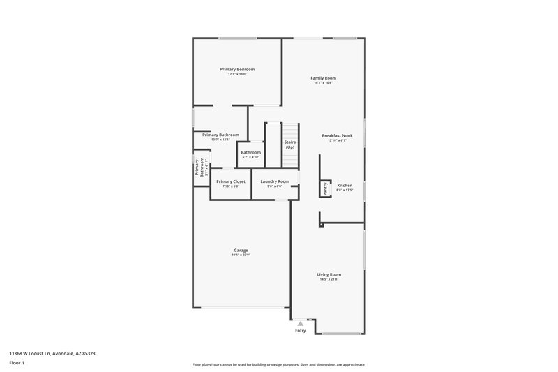 2,080/Mo, 11368 W Locust Ln Avondale, AZ 85323 Floor Plan View