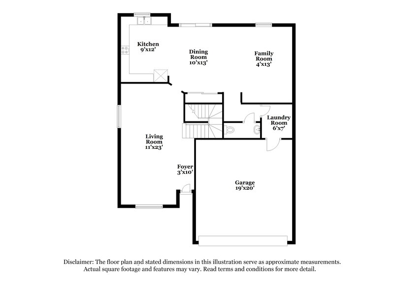 2,495/Mo, 10340 W Hilton Tolleson, AZ 85353 Floor Plan View