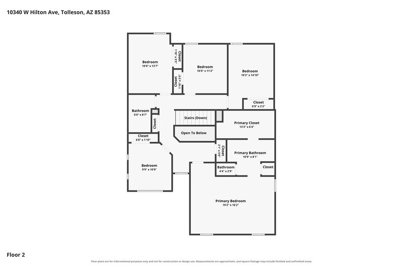2,340/Mo, 10340 W Hilton Ave Tolleson, AZ 85353 Floor Plan View 2