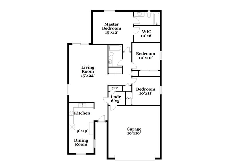 1,880/Mo, 1022 W Saint Anne Avenue Phoenix, AZ 85041 Floor Plan View