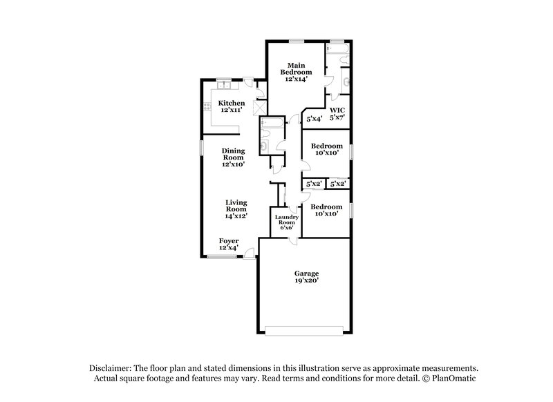 1,650/Mo, 4883 E Meadow Lark Way San Tan Valley, AZ 85140 Floor Plan View