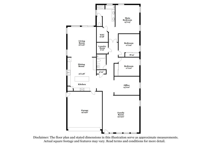 2,205/Mo, 38224 North Establo Drive San Tan Valley, AZ 85140 Floor Plan View