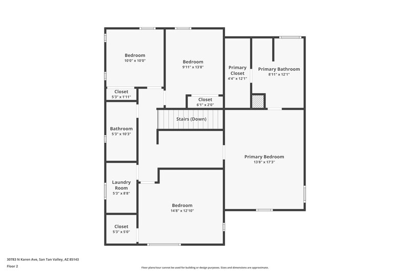 1,795/Mo, 30783 North Karen Avenue San Tan Valley, AZ 85143 Floor Plan View