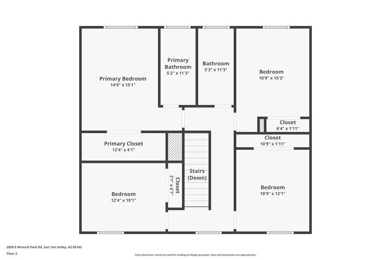 1,755/Mo, 2850 East Mineral Park Road San Tan Valley, AZ 85143 Floor Plan View 2
