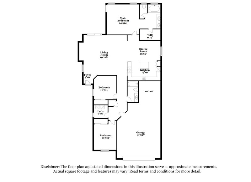 1,860/Mo, 2021 W Hayden Peak Dr San Tan Valley, AZ 85142 Floorplan View