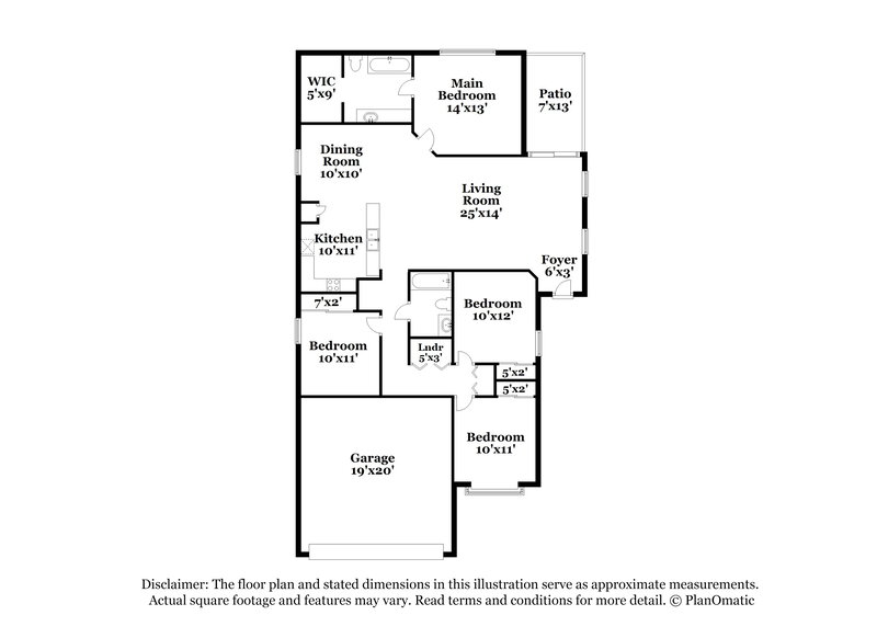 1,840/Mo, 13016 W Saint Moritz Ln El Mirage, AZ 85335 Floor Plan View