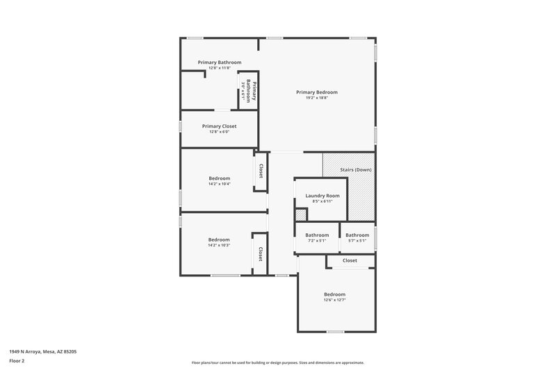 2,570/Mo, 1949 N Arroya Road Mesa, AZ 85205 Floor Plan View 2