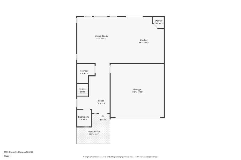 2,210/Mo, 5535 E June Street Mesa, AZ 85205 Floor Plan View