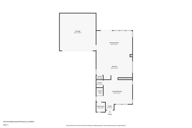 2,285/Mo, 4137 W Maldonado Rd Phoenix, AZ 85041 Floor Plan View