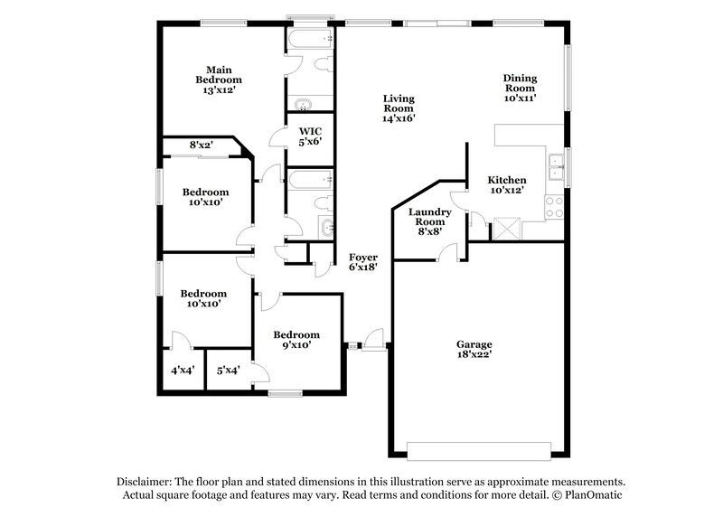 1,835/Mo, 10258 W Pasadena Ave Glendale, AZ 85307 Floor Plan View