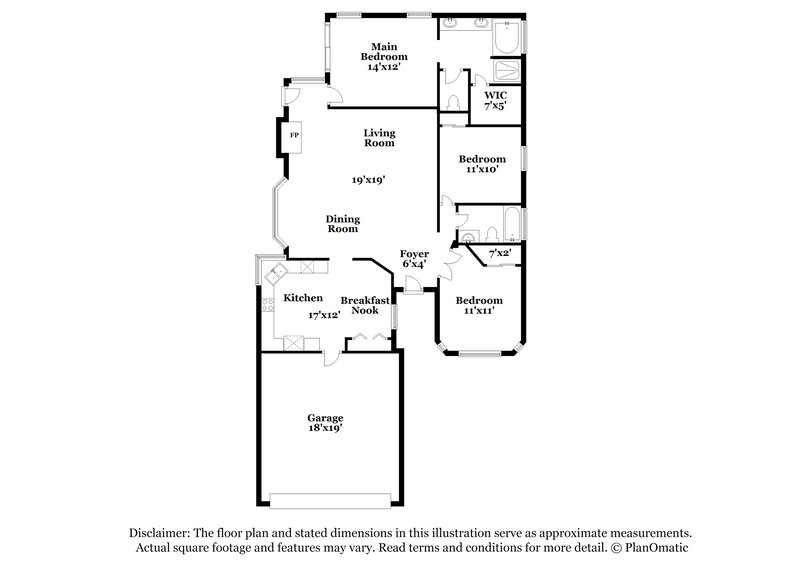 2,160/Mo, 1209 E Villa Rita Dr Phoenix, AZ 85022 Floorplan View