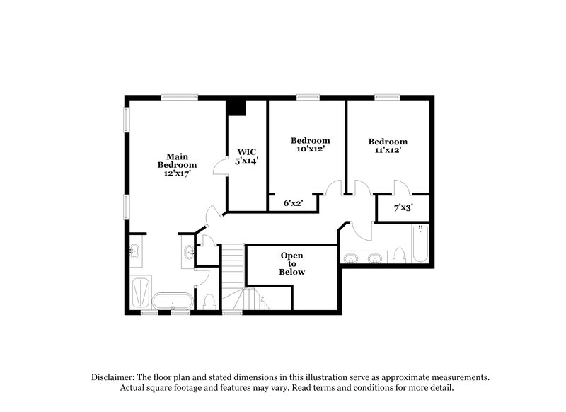 2,600/Mo, 7509 S 27th Way Phoenix, AZ 85042 Floorplan View 2