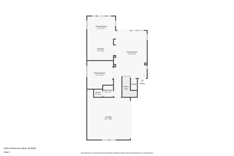 3,100/Mo, 8755 E Kilarea Ave Mesa, AZ 85209 Floor Plan View