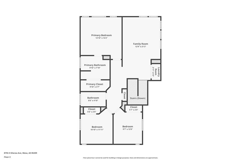 3,100/Mo, 8755 E Kilarea Ave Mesa, AZ 85209 Floor Plan View 2
